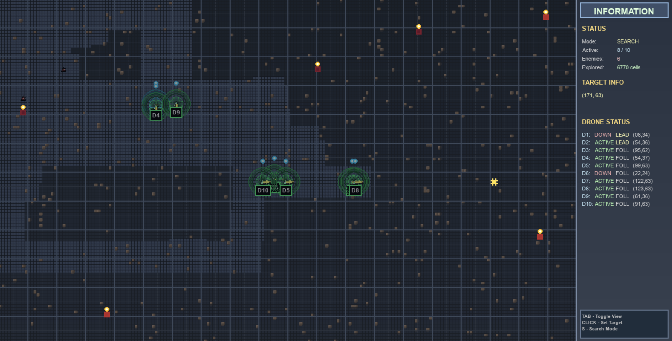 DroneBAT simulation interface
